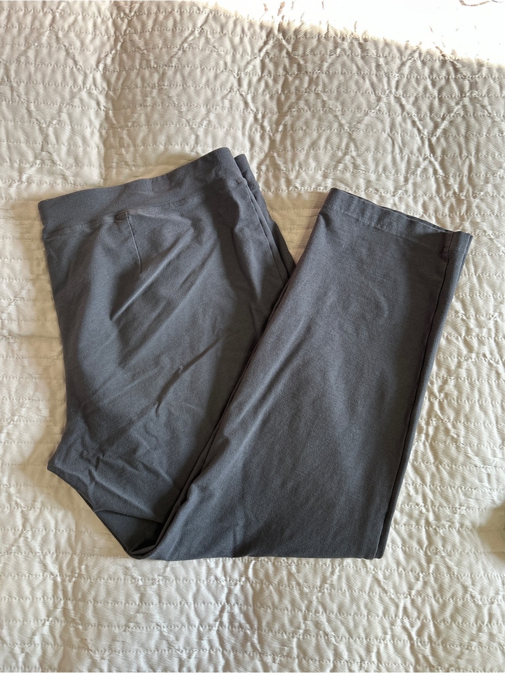 Eileen Fisher Women’s Size XL Gray Pull on Pants Stretchy Careeer Offfice Ankle